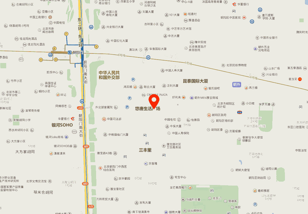 悠唐国际中心位置地图